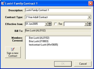 lustri family contract relationship